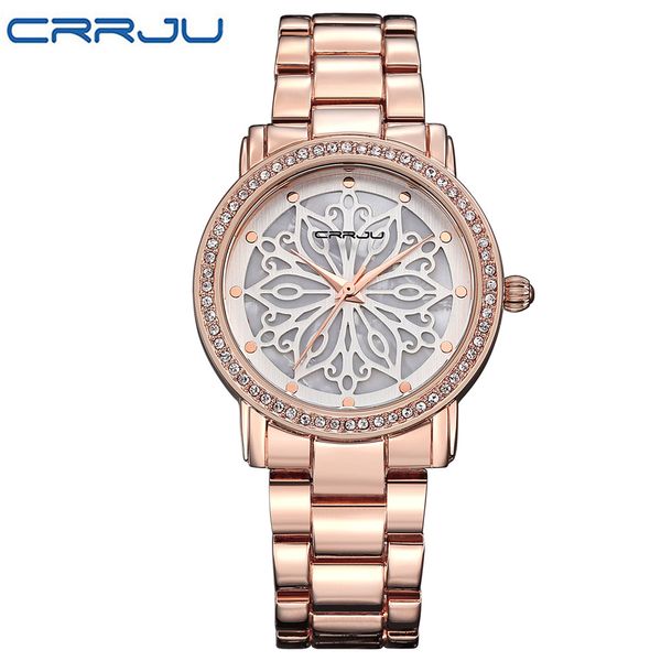 2017 new fashion crrju watch women dress watches rose gold full steel analog quartz women ladies rhinestone wrist watches, Slivery;brown
2017 new fashion crrju watch women dress watches rose gold full steel analog quartz women ladies rhinestone wrist watches, Slivery;brown