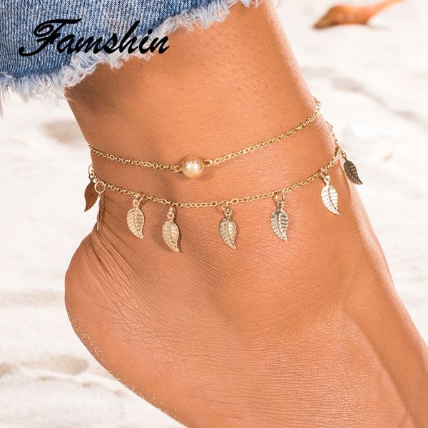 famshin summer beach 2 color double leaves pendant anklet foot chain bohemian handmade beads anklets foot gothic boho jewelry, Red;blue
famshin summer beach 2 color double leaves pendant anklet foot chain bohemian handmade beads anklets foot gothic boho jewelry, Red;blue