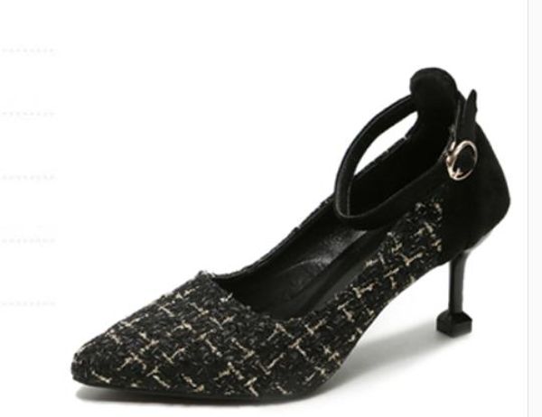 2020 women's shoes in spring and autumn with new style high heel fine heel pointed end suede@3103, Black
2020 women's shoes in spring and autumn with new style high heel fine heel pointed end suede@3103, Black