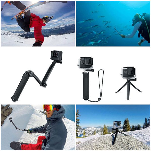 

waterproof selfie stick sports camera for gopro hero 7 6 5 black session xiaomi yi 4k sjcam sj4000 eken h9 sports camera accessory