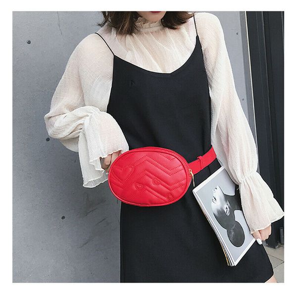 

Fashion Women PU Leather Adjustable Belt Waist Bags Unique Design Elegant Phone Pouch Fanny Bum Chest Hip Pack Crossbody Bag