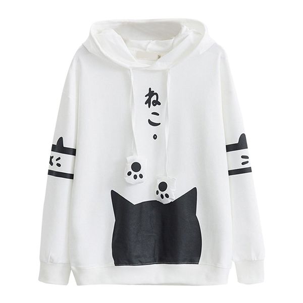 2019 womens fashion autumn winte sweatshirt casual long sleeve kitty cat print pocket thin hoodie blouse shirt sweatshirt, Black
2019 womens fashion autumn winte sweatshirt casual long sleeve kitty cat print pocket thin hoodie blouse shirt sweatshirt, Black