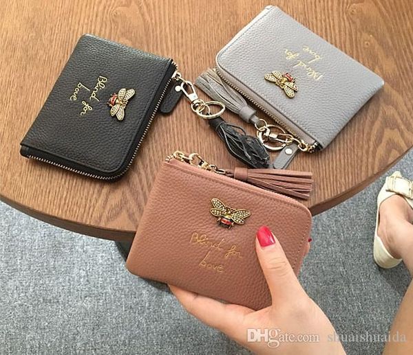 women's wallet rectangle genuine leather soft cowhide women's billfold zero purse small checkbook. wallets. card bag. honeybee. sh, Red;black
women's wallet rectangle genuine leather soft cowhide women's billfold zero purse small checkbook. wallets. card bag. honeybee. sh, Red;black