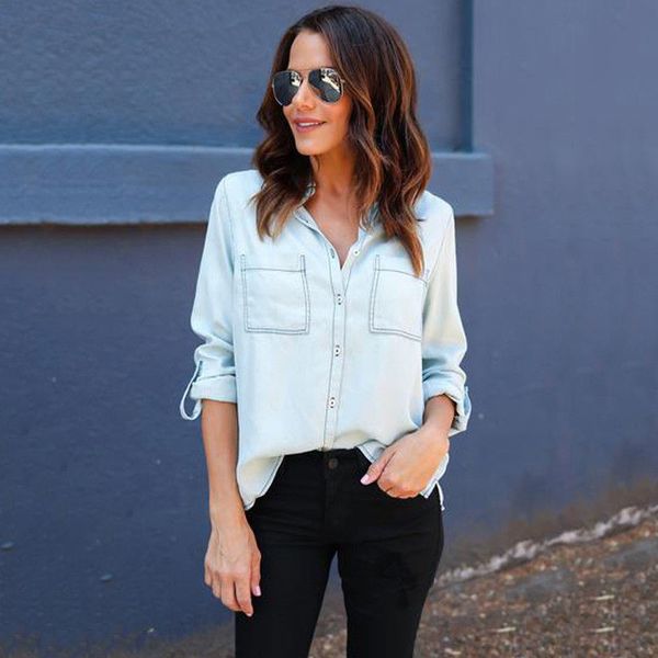 denim shirt femme graphic tees women tshirt womens fashion 2018 cotton t shirt printed t-shirt long sleeve camisetas mujer, White
denim shirt femme graphic tees women tshirt womens fashion 2018 cotton t shirt printed t-shirt long sleeve camisetas mujer, White