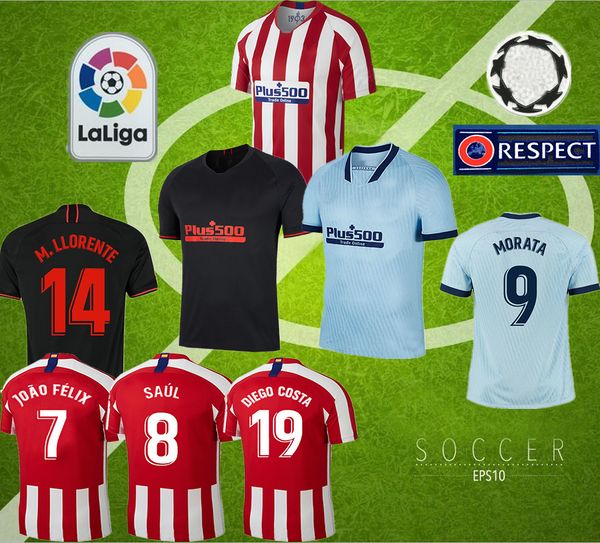 19 20 atletico de madrid soccer jerseys 2018 2019 2020 joão félix morata llorente camiseta de fútbol men kid kit soccer football shirts, Black;yellow
19 20 atletico de madrid soccer jerseys 2018 2019 2020 joão félix morata llorente camiseta de fútbol men kid kit soccer football shirts, Black;yellow