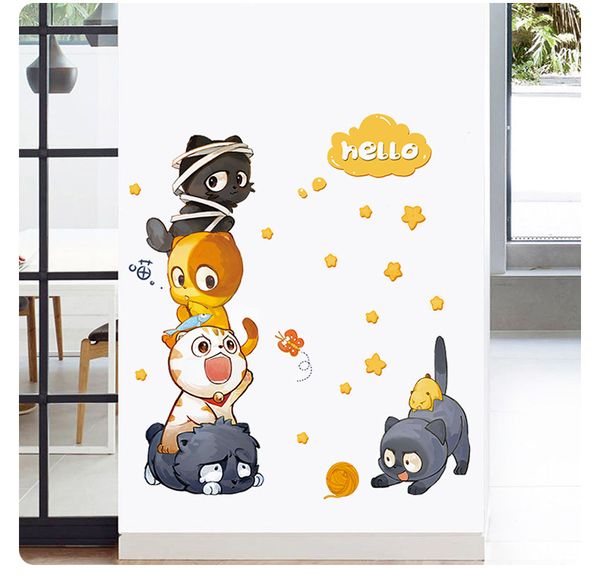cartoon paradise cat wardrobe wall sticker bedroom refrigerator door window sticker background decoration removable
cartoon paradise cat wardrobe wall sticker bedroom refrigerator door window sticker background decoration removable