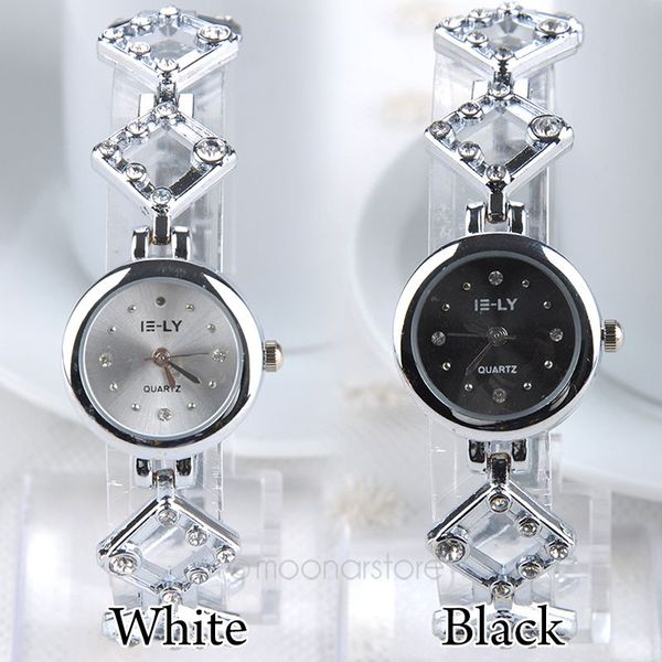 bracelet watch dress clock women fashion rhinestone wristwatch square time quartz watch black/white, Slivery;brown
bracelet watch dress clock women fashion rhinestone wristwatch square time quartz watch black/white, Slivery;brown