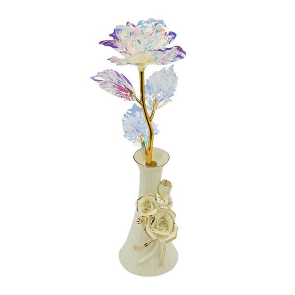 24k gold plated artificial rose flower with ceramics base gift box ackage for memorable day gift
24k gold plated artificial rose flower with ceramics base gift box ackage for memorable day gift