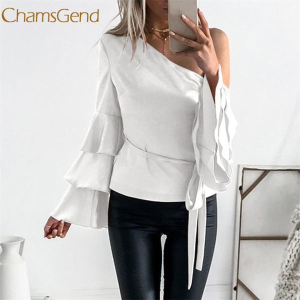 chamsgend 2018 summer autumn women autumn off shoulder long sleeve shirt loose blouse l0312, White
chamsgend 2018 summer autumn women autumn off shoulder long sleeve shirt loose blouse l0312, White