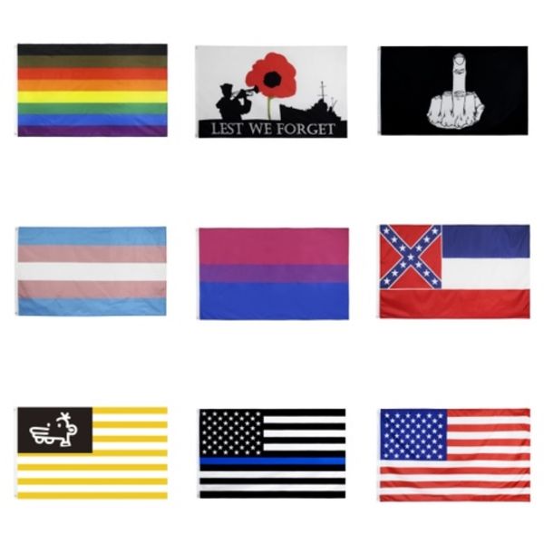 new 3 x 5 ft american flag with confederate rebel civil war flag new style sell 3x5 foot flag 30pcs#812