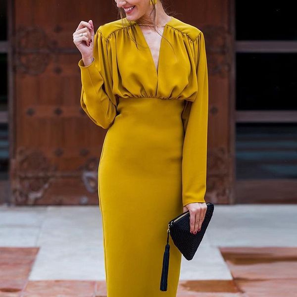 vintage elegant women dress ruched yellow wear work office business casual celebrity party fitted famale bodycon pencil dresses, Black;gray
vintage elegant women dress ruched yellow wear work office business casual celebrity party fitted famale bodycon pencil dresses, Black;gray