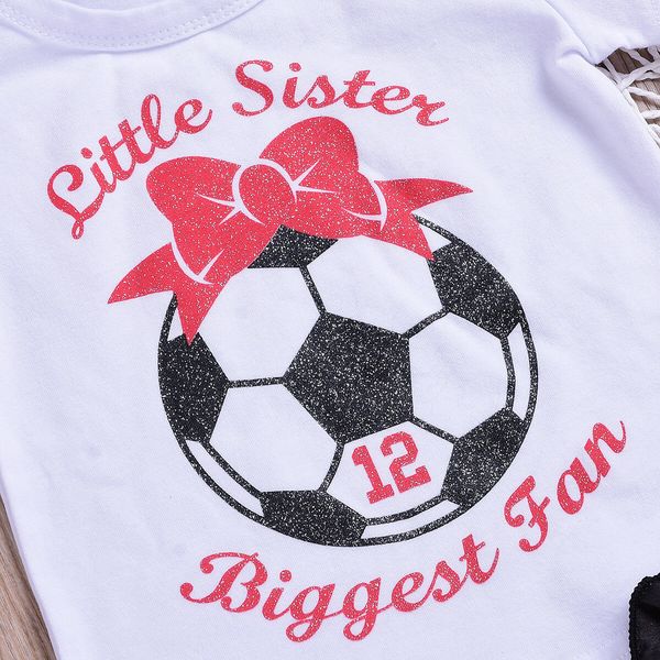 new 2019 baby girls summer clothes casual football fans short sleeve t-shirt +shorts 2pcs outfits 0-24m, White
new 2019 baby girls summer clothes casual football fans short sleeve t-shirt +shorts 2pcs outfits 0-24m, White
