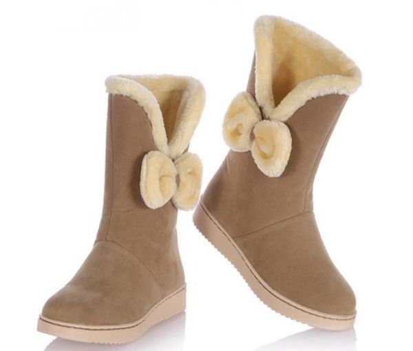 2018 suede women's boots in winter with new style flat bottom thick bottom keep warm non-slip, Black
2018 suede women's boots in winter with new style flat bottom thick bottom keep warm non-slip, Black