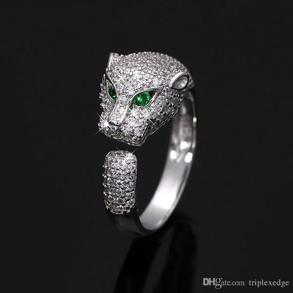 european and american brand new 925 sterling silver leopard head micro-encrusted full zircon adjustable ring female fashion engagement ring
european and american brand new 925 sterling silver leopard head micro-encrusted full zircon adjustable ring female fashion engagement ring