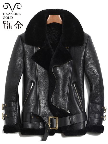 100% genuine leather men coat true sheepskin men coat real sheep fur for fashion winter, Black
100% genuine leather men coat true sheepskin men coat real sheep fur for fashion winter, Black