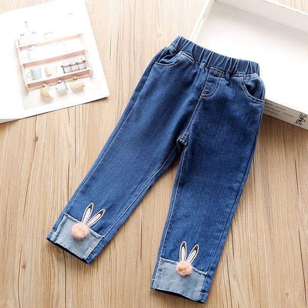 kt0738 girls' 2020 cute rabbit embroidery medium and jeans embroidered jeans and small children's trousers leisure stretch pants, Blue
kt0738 girls' 2020 cute rabbit embroidery medium and jeans embroidered jeans and small children's trousers leisure stretch pants, Blue