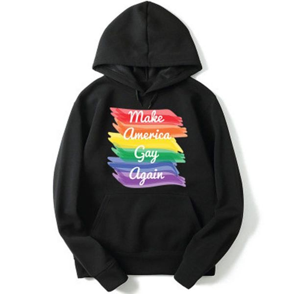 mens hoodies make america gay again long sleeve male women sweatshirts rainbow print colors fashion pullover elegant size s-3xl, Black
mens hoodies make america gay again long sleeve male women sweatshirts rainbow print colors fashion pullover elegant size s-3xl, Black