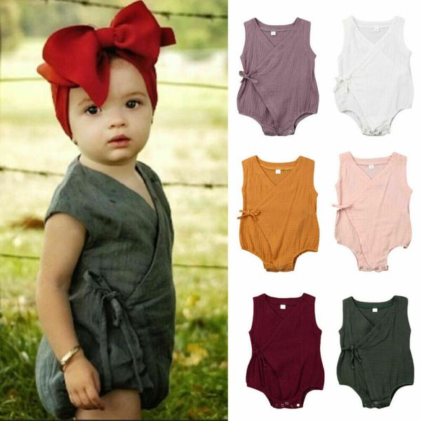 uk newborn infant baby girl clothes sleeveless romper cotton linen outfit summer, Blue
uk newborn infant baby girl clothes sleeveless romper cotton linen outfit summer, Blue