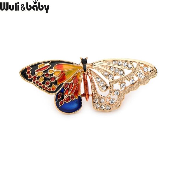 wuli&baby alloy purple enamel butterfly brooches men and women's metal rhinestone insects banquet wedding party brooch gifts, Gray 
wuli&baby alloy purple enamel butterfly brooches men and women's metal rhinestone insects banquet wedding party brooch gifts, Gray