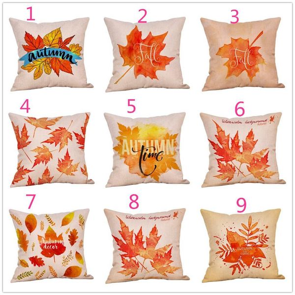home party thanksgiving day fall maple seires linen pillowcases sofa car printing pillow case home bar cafe cushion cover 45*45cm
home party thanksgiving day fall maple seires linen pillowcases sofa car printing pillow case home bar cafe cushion cover 45*45cm