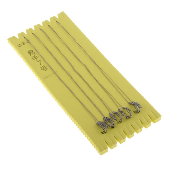 5 pairs stainless steel spring hooks barbed swivel fishing hooks bait accessories
5 pairs stainless steel spring hooks barbed swivel fishing hooks bait accessories