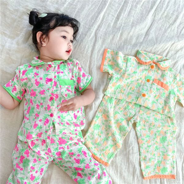 2020 summer new arrivals girls fashion korean design 2 pieces pajamas baby girl clothes, Blue;red
2020 summer new arrivals girls fashion korean design 2 pieces pajamas baby girl clothes, Blue;red