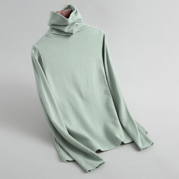 spring casual sweater female solid color high-necked long-sleeved sweater, White;black
spring casual sweater female solid color high-necked long-sleeved sweater, White;black