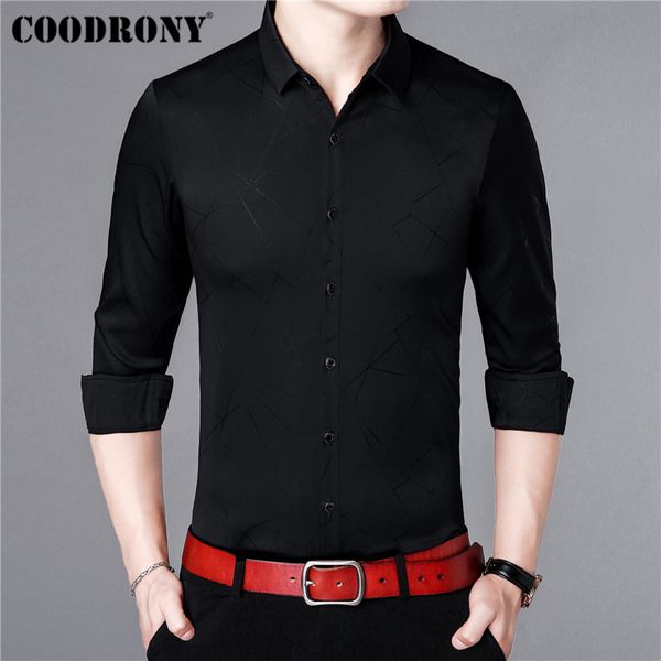 coodrony brand men shirt autumn business dress casual shirts long sleeve cotton shirt men fashion striped camisa masculina 96011, White;black
coodrony brand men shirt autumn business dress casual shirts long sleeve cotton shirt men fashion striped camisa masculina 96011, White;black