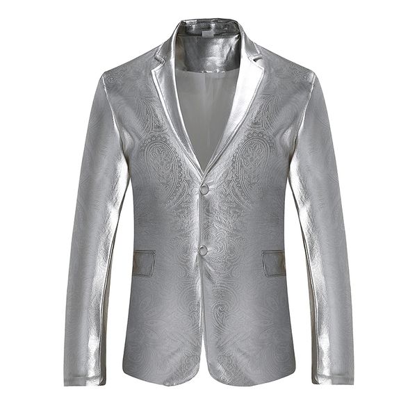 fall and winter man's night club gold turn-collar suit men two button long sleeve jacket solid small suit clothes men costume, White;black
fall and winter man's night club gold turn-collar suit men two button long sleeve jacket solid small suit clothes men costume, White;black