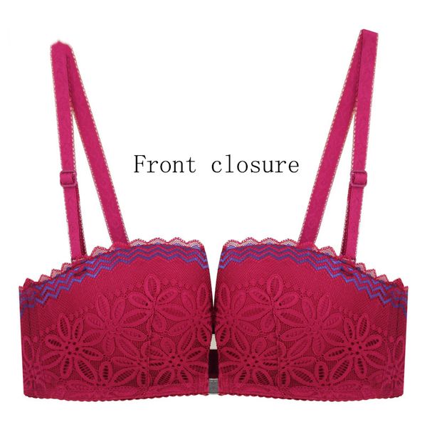 e lovegirl lace front buckle soft steel ring small chest gathered women's underwear 1/2 half cup wedding dress bra, Red;black
e lovegirl lace front buckle soft steel ring small chest gathered women's underwear 1/2 half cup wedding dress bra, Red;black