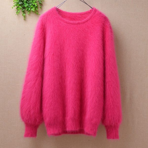 elegant fashion women christmas fluffy plush mink cashmere loose o-neck angora long sleeve knitted pullover sweate size, White;black
elegant fashion women christmas fluffy plush mink cashmere loose o-neck angora long sleeve knitted pullover sweate size, White;black