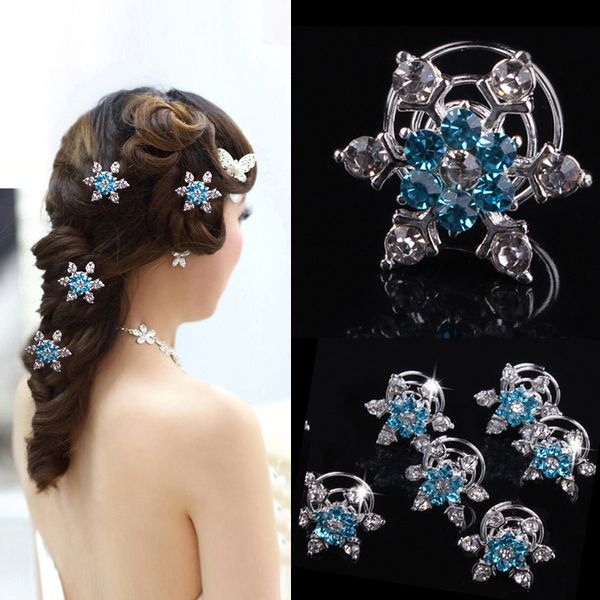 5pcs/lot snow spiral hair clip ornament crystal flower hair pins swirl snowflake hairpin wedding hairpin bridal tiaras jewelry, Golden;white
5pcs/lot snow spiral hair clip ornament crystal flower hair pins swirl snowflake hairpin wedding hairpin bridal tiaras jewelry, Golden;white