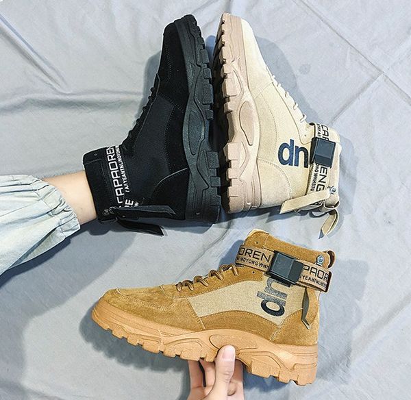 new arrive high men shoes canvas men casual shoes for autumn winter boot male footwear patchwork men's vulcanize shoes, Black
new arrive high men shoes canvas men casual shoes for autumn winter boot male footwear patchwork men's vulcanize shoes, Black
