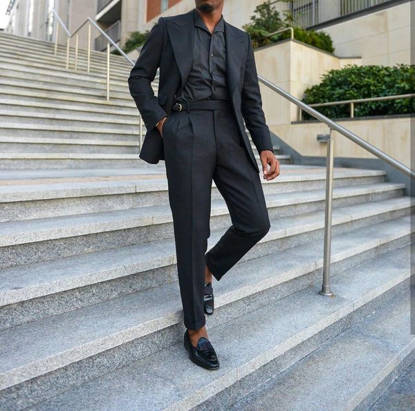 fashion black wedding tuxedos men suits blazer slim fit 2 pieces groom dress prom party suits (jacket+pants) custom made, Black;gray
fashion black wedding tuxedos men suits blazer slim fit 2 pieces groom dress prom party suits (jacket+pants) custom made, Black;gray