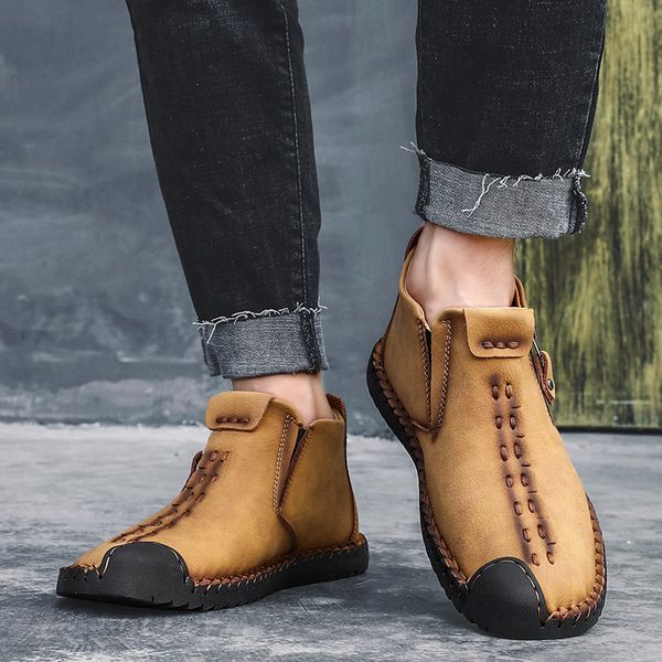 2020 winter shoes men warm casual leather fashion comfortable flat boots men zip shoes winter male hiking boots big size 48, Black
2020 winter shoes men warm casual leather fashion comfortable flat boots men zip shoes winter male hiking boots big size 48, Black