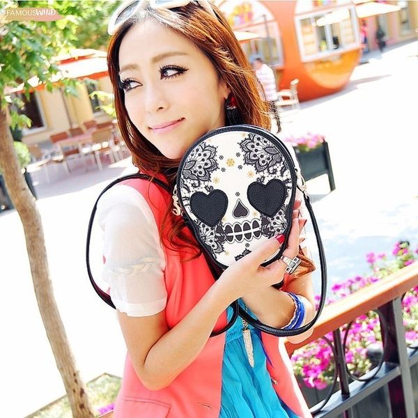 women black skull messenger bag crossbones zipper punk design shoulder bag small clutch bolsa feminina t10
women black skull messenger bag crossbones zipper punk design shoulder bag small clutch bolsa feminina t10