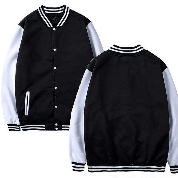 men solid color baseball uniform sportswear fashion casual hip hop mens jacket fleece baseball jacket slim fit clothing, Black;brown
men solid color baseball uniform sportswear fashion casual hip hop mens jacket fleece baseball jacket slim fit clothing, Black;brown