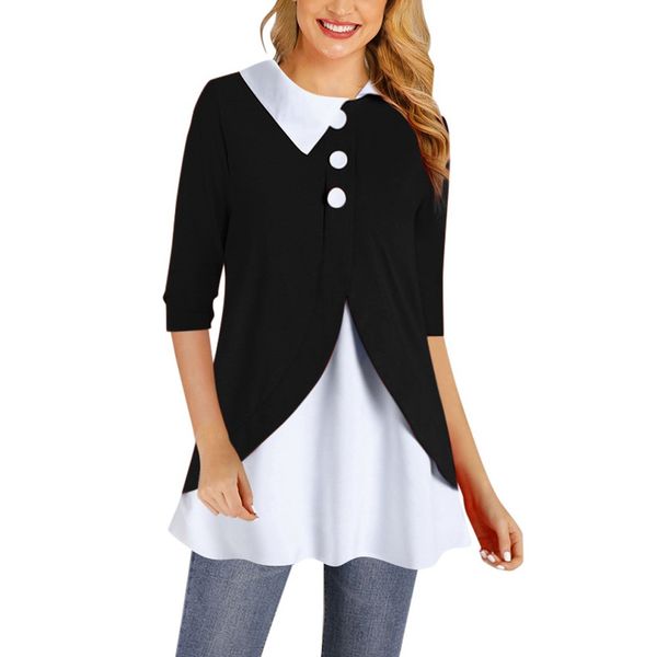 fashion blouse shirt plus size s-5xl for womens solid warm button split blouse loose pullover blusas ropa mujer @45, White
fashion blouse shirt plus size s-5xl for womens solid warm button split blouse loose pullover blusas ropa mujer @45, White