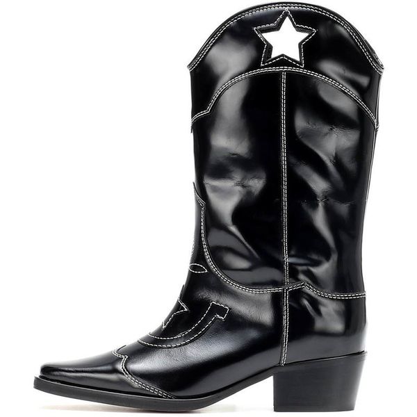 square toe white black shiny leater winter boots comfort block heel cut-out stylish shoes women long boots
square toe white black shiny leater winter boots comfort block heel cut-out stylish shoes women long boots