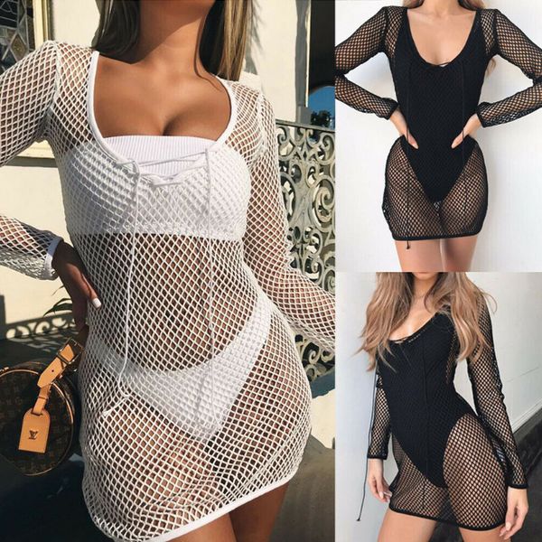 2020 women swimsuit swimwear bathing suit bikini cover up long sleeve biquini cover ups summer beach fishnet mesh dress
2020 women swimsuit swimwear bathing suit bikini cover up long sleeve biquini cover ups summer beach fishnet mesh dress