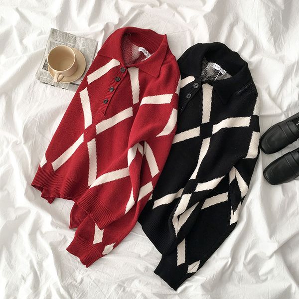 2 colors korean chic style women autumn winter plaid cardigan sweater coat female outwear long sleeve knitted (b8731, White
2 colors korean chic style women autumn winter plaid cardigan sweater coat female outwear long sleeve knitted (b8731, White