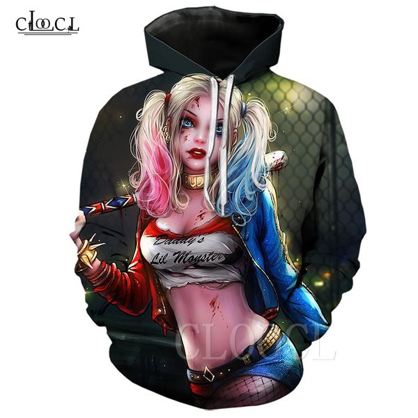 летние птицы prey harley quinn толстовка мужчины женщины с капюшоном пальто 3d печати клоун креативный hip hop streetwear пуловеры, Black
летние птицы prey harley quinn толстовка мужчины женщины с капюшоном пальто 3d печати клоун креативный hip hop streetwear пуловеры, Black