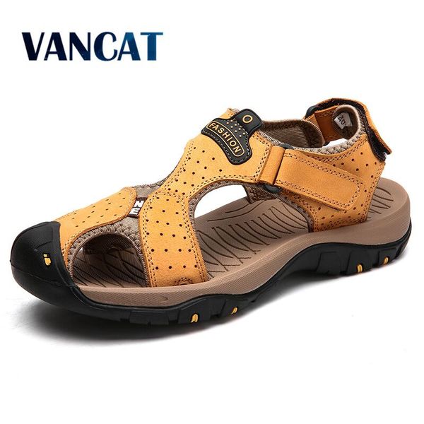 brand genuine leather men's shoes summer men's sandals men sandals fashion outdoor beach and slippers big size 38-47, Black
brand genuine leather men's shoes summer men's sandals men sandals fashion outdoor beach and slippers big size 38-47, Black