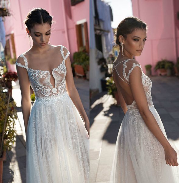 a line galikarten wedding dresses spaghetti sleeveless tulle lace applique pearls sequins wedding gowns sweep train robe de mariée, White
a line galikarten wedding dresses spaghetti sleeveless tulle lace applique pearls sequins wedding gowns sweep train robe de mariée, White
