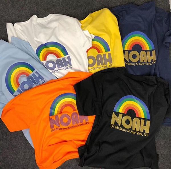 noah rainbow tee men clothing new spring noah summer casual t-shirts short sleeve men's tees, White;black
noah rainbow tee men clothing new spring noah summer casual t-shirts short sleeve men's tees, White;black