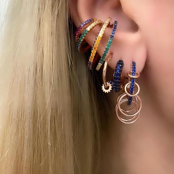 rose rainbow gold white cz multi wrap circle no piercing women ear cuff multi piercing clip on earring, Silver
rose rainbow gold white cz multi wrap circle no piercing women ear cuff multi piercing clip on earring, Silver