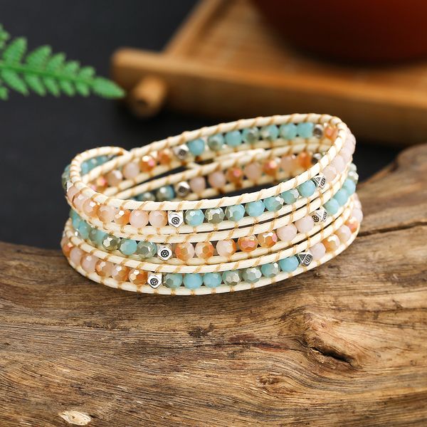 faceted crystal wrap bracelet match alloy beads vegan wax braided 3strands rope bracelets for women half champagne color crystal jewelry, Black
faceted crystal wrap bracelet match alloy beads vegan wax braided 3strands rope bracelets for women half champagne color crystal jewelry, Black