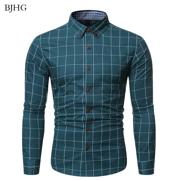 bjhg 2019 100% cotton fashion brand shirts mens plaid slim fit streetwear korean long sleeve dress shirts casual mens clothing, White;black
bjhg 2019 100% cotton fashion brand shirts mens plaid slim fit streetwear korean long sleeve dress shirts casual mens clothing, White;black