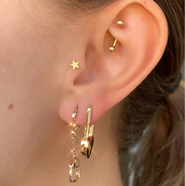 simple design european women jewelry heart shaped safety pin hoops heart lock women ear jewelry, Golden;silver
simple design european women jewelry heart shaped safety pin hoops heart lock women ear jewelry, Golden;silver