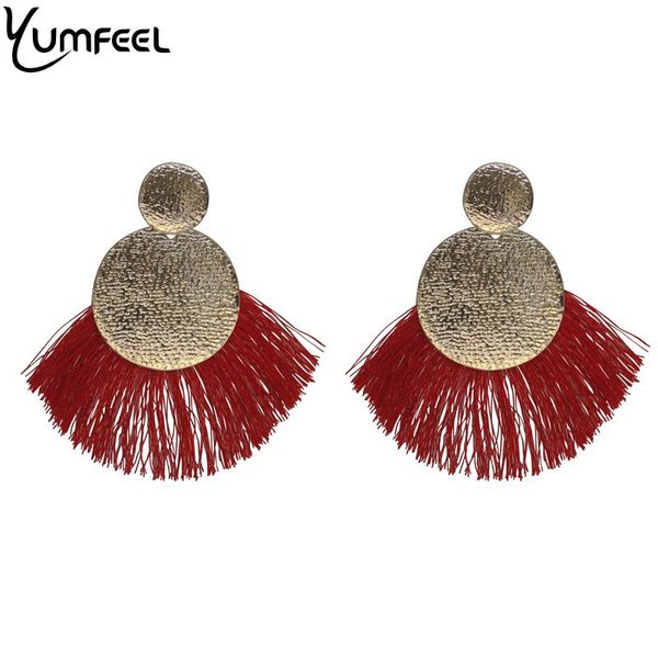 yumfeel 4colors bohemian tassels earrings fashion jewelry women big drop dangle alloy disc fringed statement earrings, Golden
yumfeel 4colors bohemian tassels earrings fashion jewelry women big drop dangle alloy disc fringed statement earrings, Golden